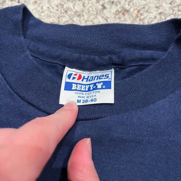 Vintage Smithsonian Constellation Star Short Sleeve Tee Sz M Single Stitch Navy - Picture 2 of 9